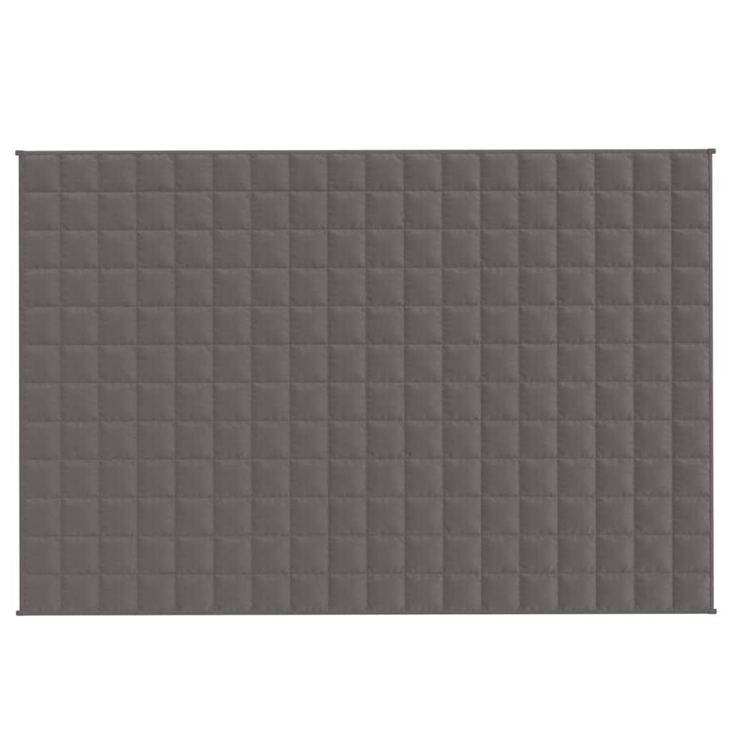 VIDAXL FAIBLAGE COUVERTURE 120x180 cm 9 kg de gris de tissu
