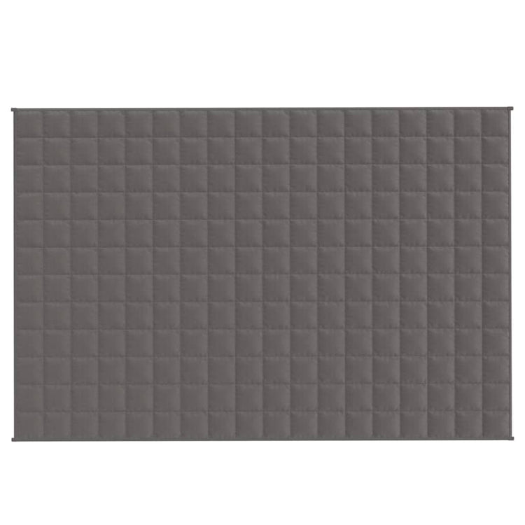 VIDAXL FAIBLAGE COUVERTURE 120x180 cm 9 kg de gris de tissu