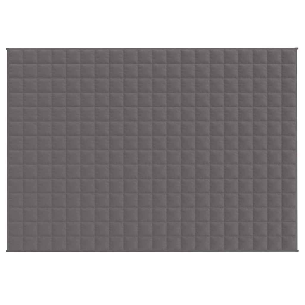 VIDAXL FAIBLAGE COUVERTURE 138X200 cm 10 kg de gris de tissu