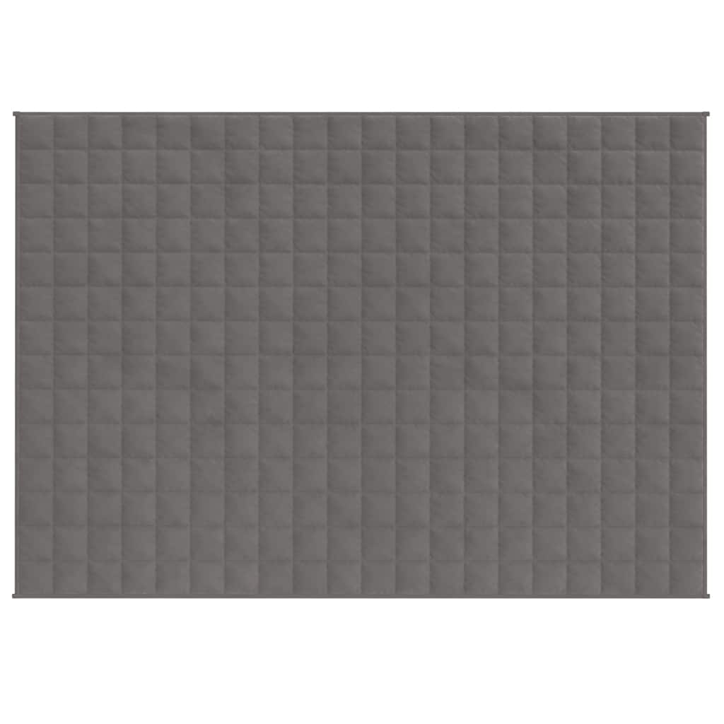 VIDAXL FAIBLAGE COUVERTURE 150x200 cm 7 kg de gris de tissu