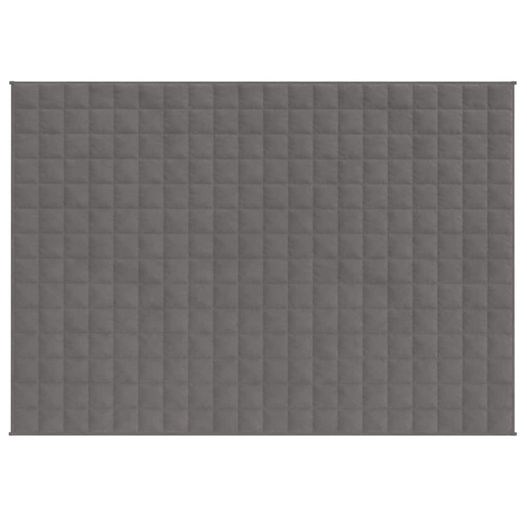 VIDAXL FAIBLAGE COUVERTURE 150x200 cm 7 kg de gris de tissu