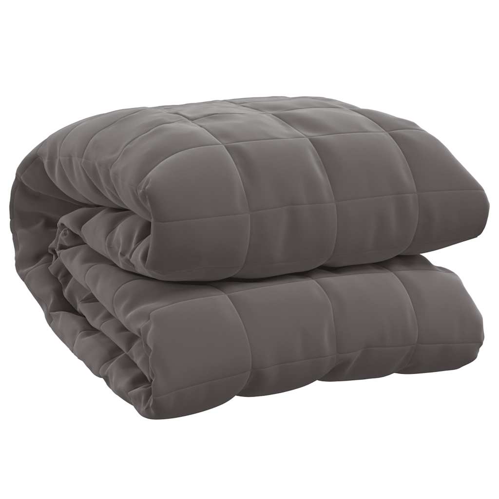 VIDAXL FAIBLAGE COUVERTURE 150x200 cm 11 kg de gris de tissu
