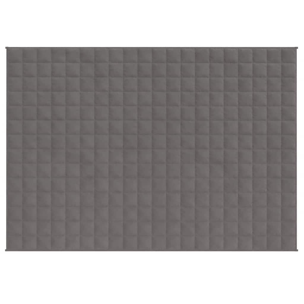 VIDAXL FAIBLAGE COUVERTURE 150x200 cm 11 kg de gris de tissu