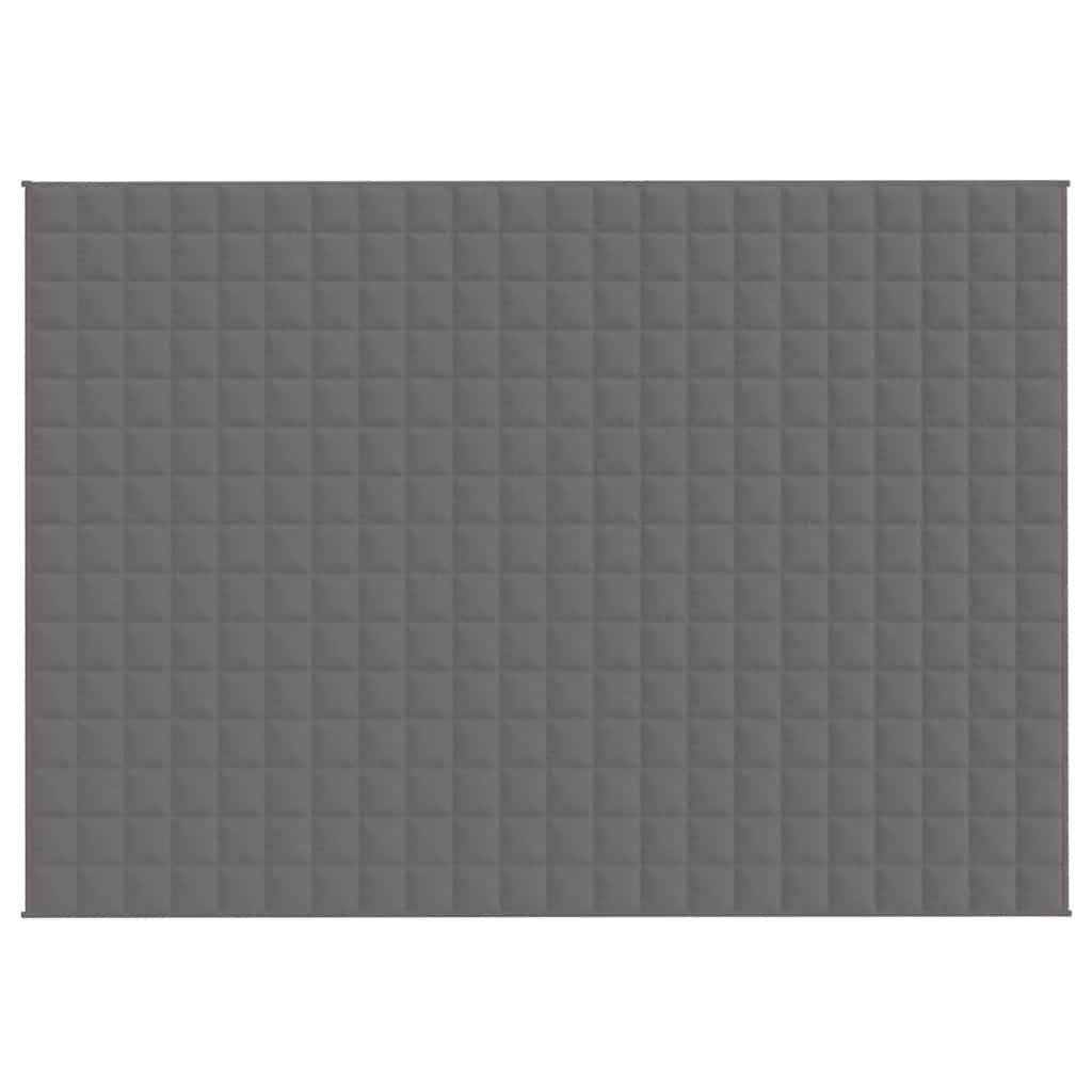 VIDAXL FAIBLAGE COUVERTURE 155X220 cm 7 kg de gris de tissu