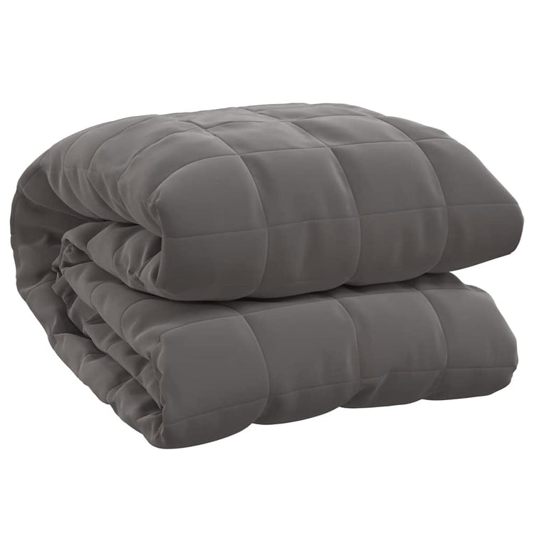 VIDAXL FAIBLAGE COUVERTURE 155X220 cm 11 kg tissu gris