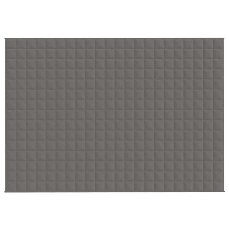 VIDAXL FAIBLAGE COUVERTURE 155X220 cm 11 kg tissu gris