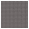 VIDAXL FAIBLAGE COUVERTURE 200X200 cm 9 kg de gris de tissu