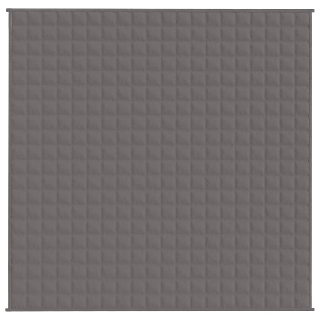 VIDAXL FAIBLAGE COUVERTURE 200X200 cm 9 kg de gris de tissu