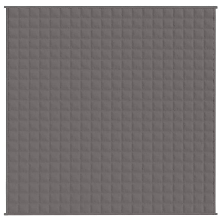VIDAXL FAIBLAGE COUVERTURE 200X200 cm 9 kg de gris de tissu