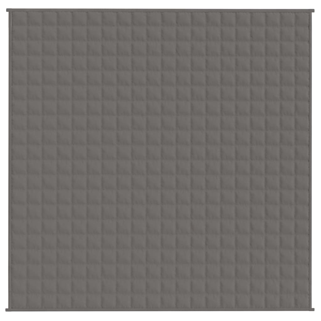 VIDAXL FAIBLAGE COUVERTURE 200X200 cm 13 kg de gris de tissu