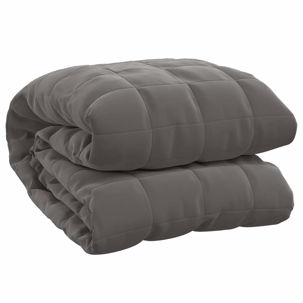 VIDAXL FAIBLAGE COUVERTURE 220X235 cm 15 kg tissu gris