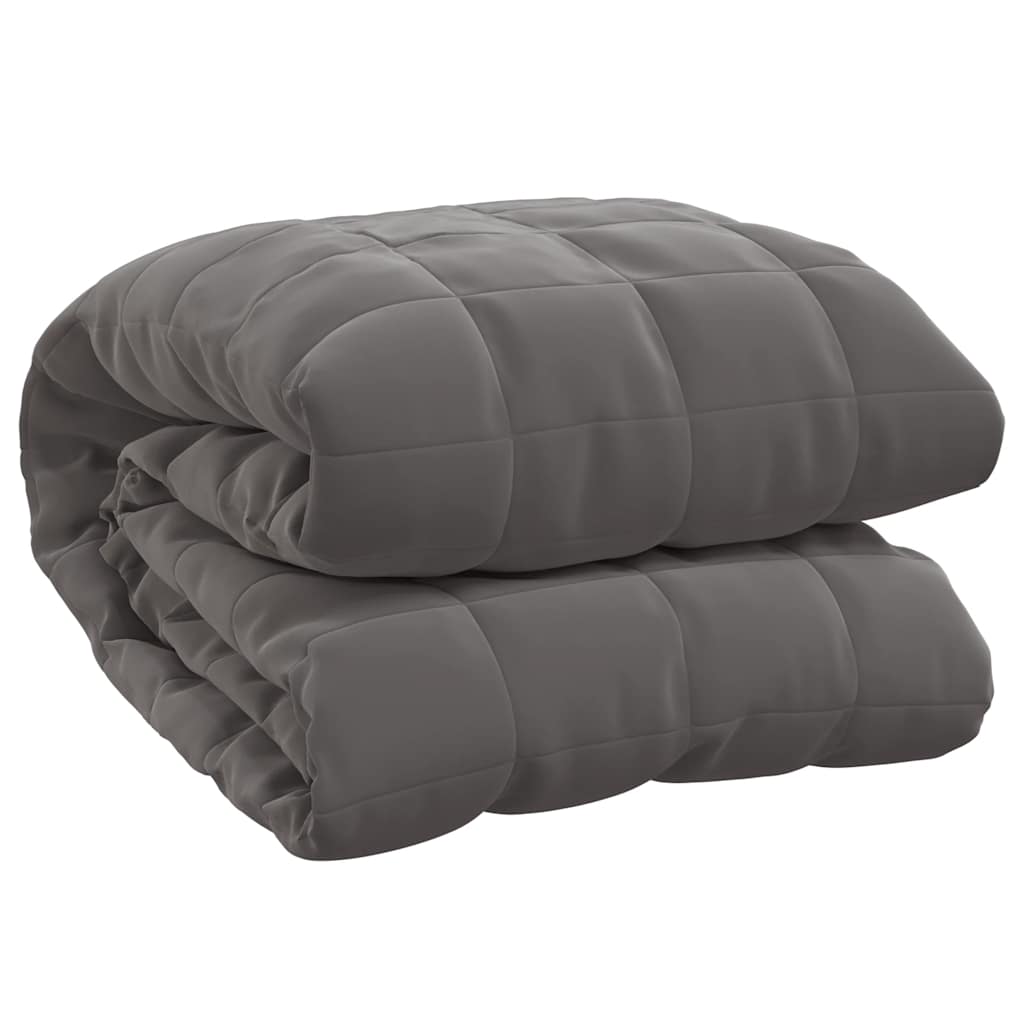 VIDAXL FAIBLAGE COUVERTURE 220X260 cm 11 kg tissu gris
