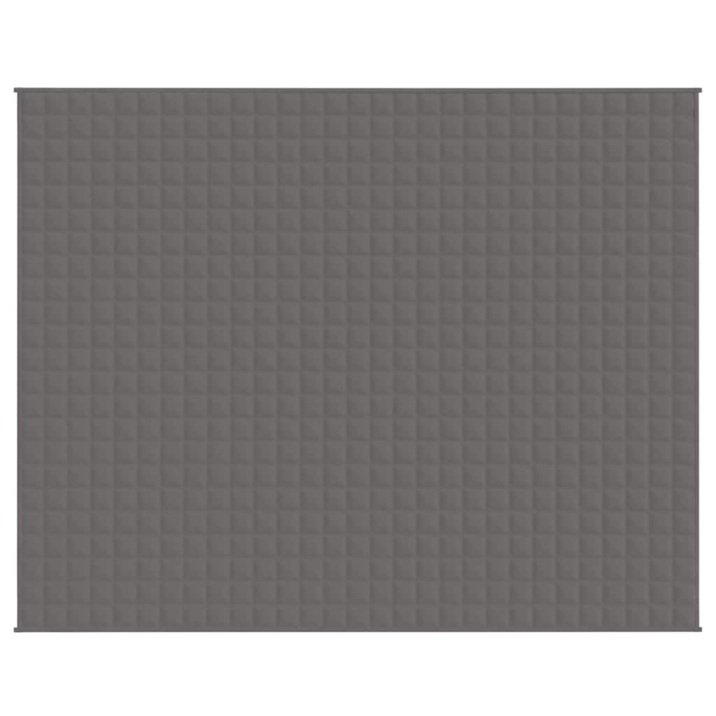 VIDAXL FAIBLAGE COUVERTURE 235x290 cm 11 kg tissu gris
