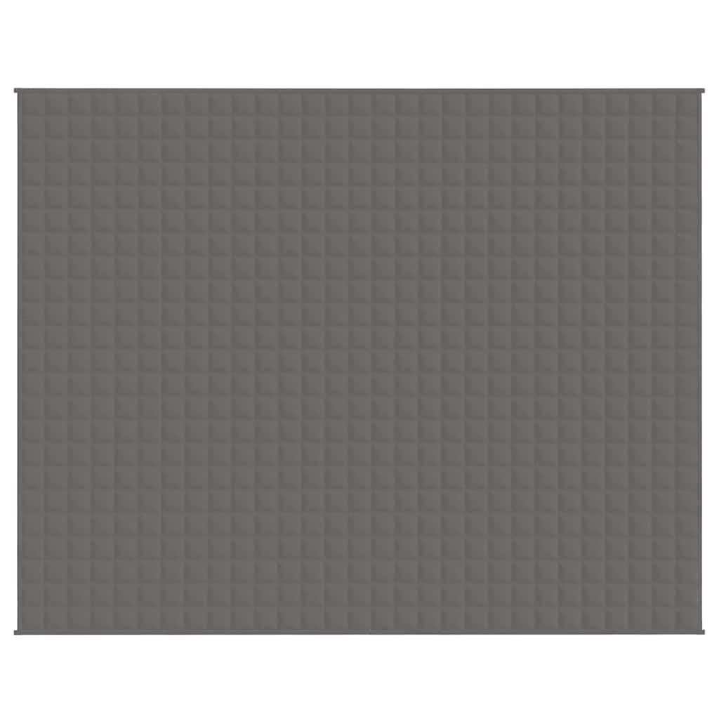 VIDAXL FAIBLAGE COUVERTURE 235x290 cm 15 kg de gris de tissu