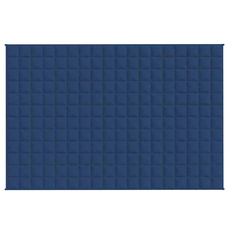 VIDAXL FAIBLAGE COUVERTURE 120x180 cm 9 kg de tissu bleu