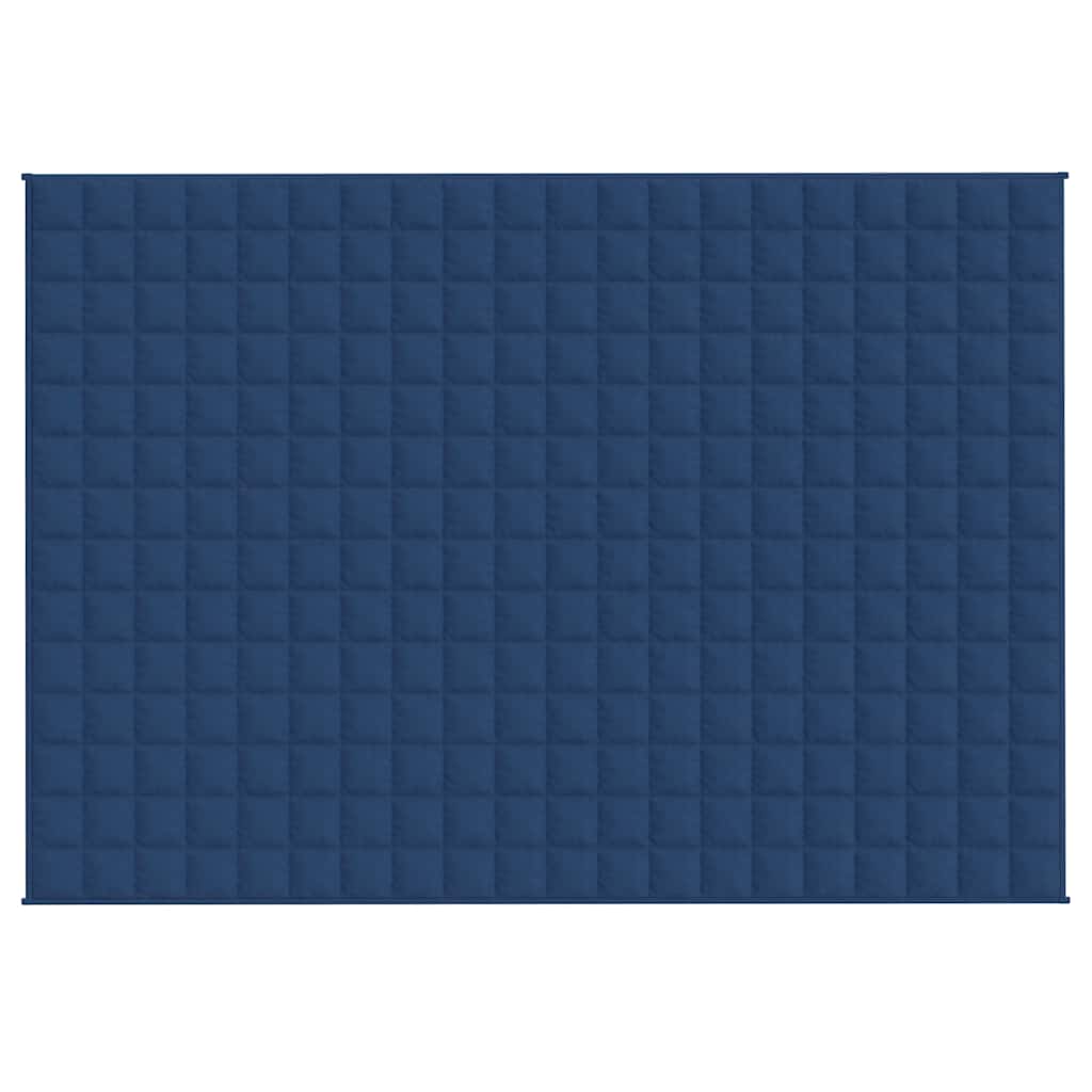 VIDAXL FAIBLAGE COUVERTURE 138X200 cm 6 kg de tissu bleu
