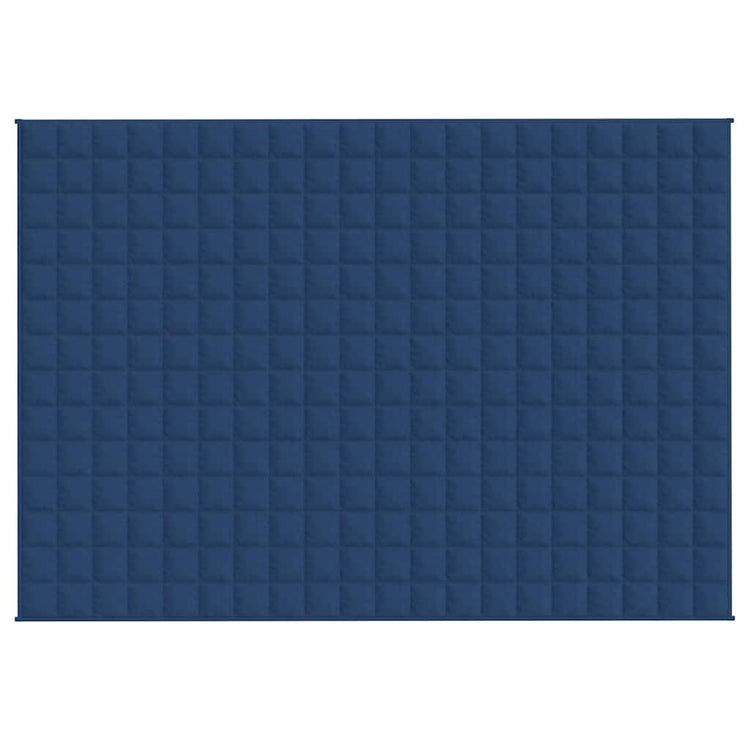 VIDAXL FAIBLAGE COUVERTURE 138X200 cm 6 kg de tissu bleu