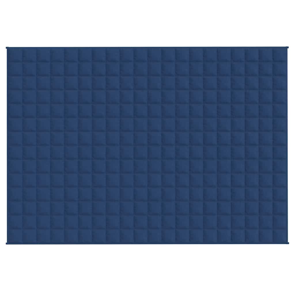 VIDAXL FAIBLAGE COUVERTURE 138X200 cm 10 kg de tissu bleu
