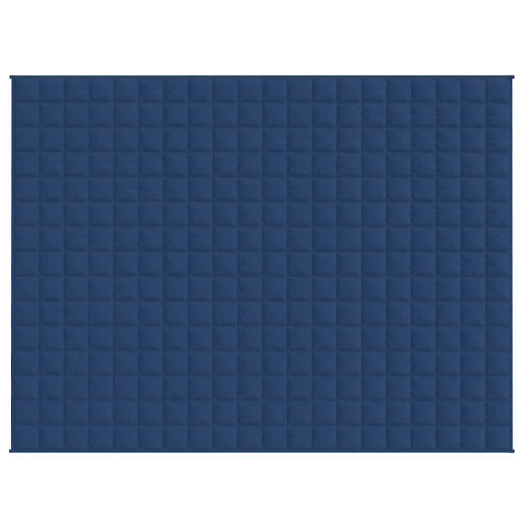 VIDAXL FAIBLAGE COUVERTURE 150x200 cm 7 kg de tissu bleu