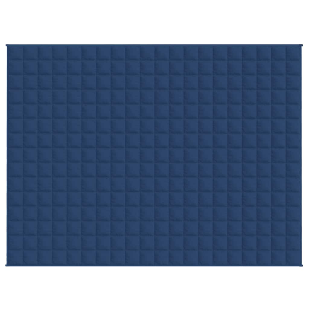 VIDAXL FAIBLAGE COUVERTURE 150x200 cm 11 kg de tissu bleu