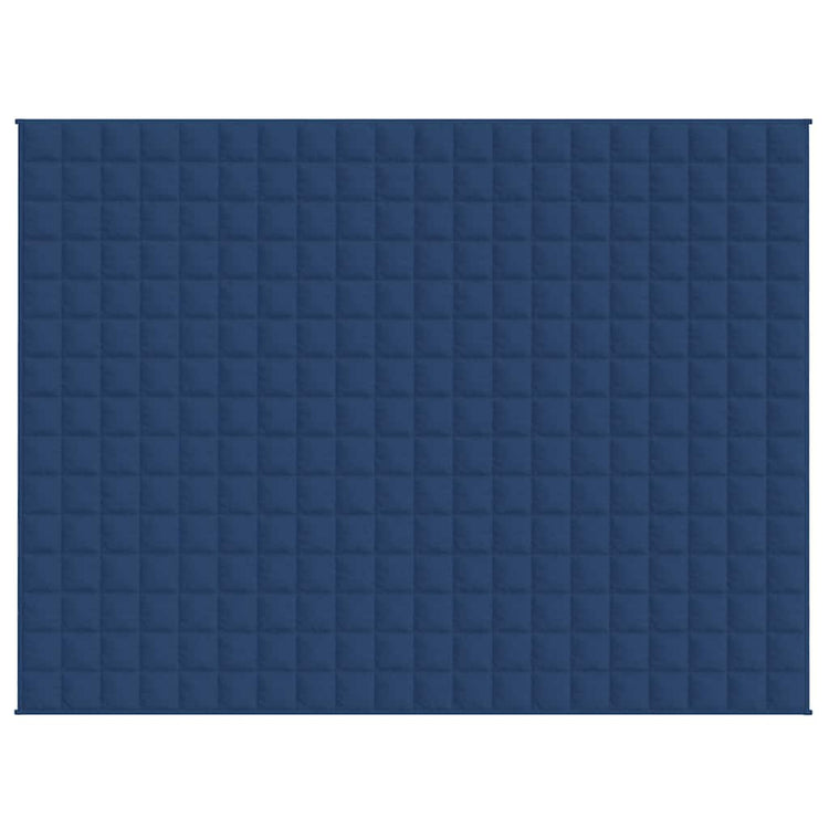 VIDAXL FAIBLAGE COUVERTURE 150x200 cm 11 kg de tissu bleu