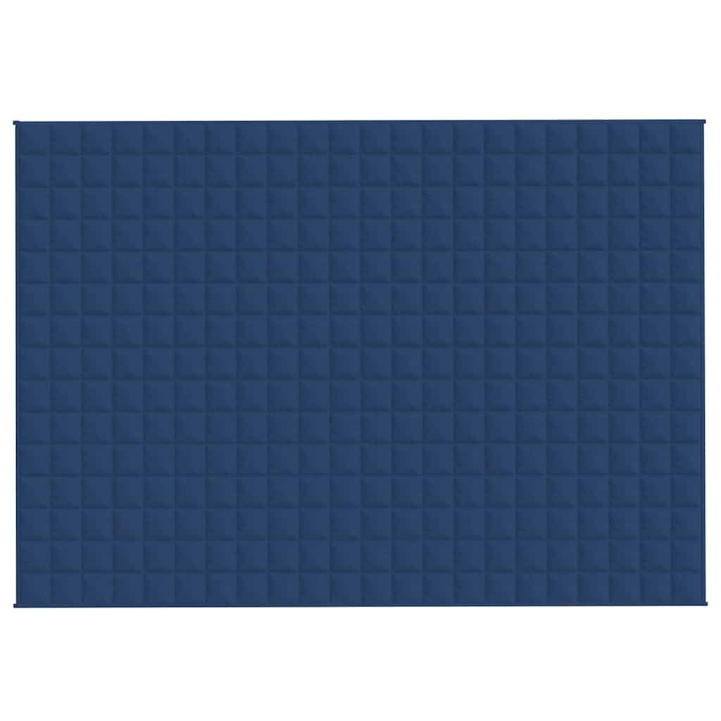 VIDAXL FAIBLAGE COUVERTURE 155X220 cm 7 kg de tissu bleu