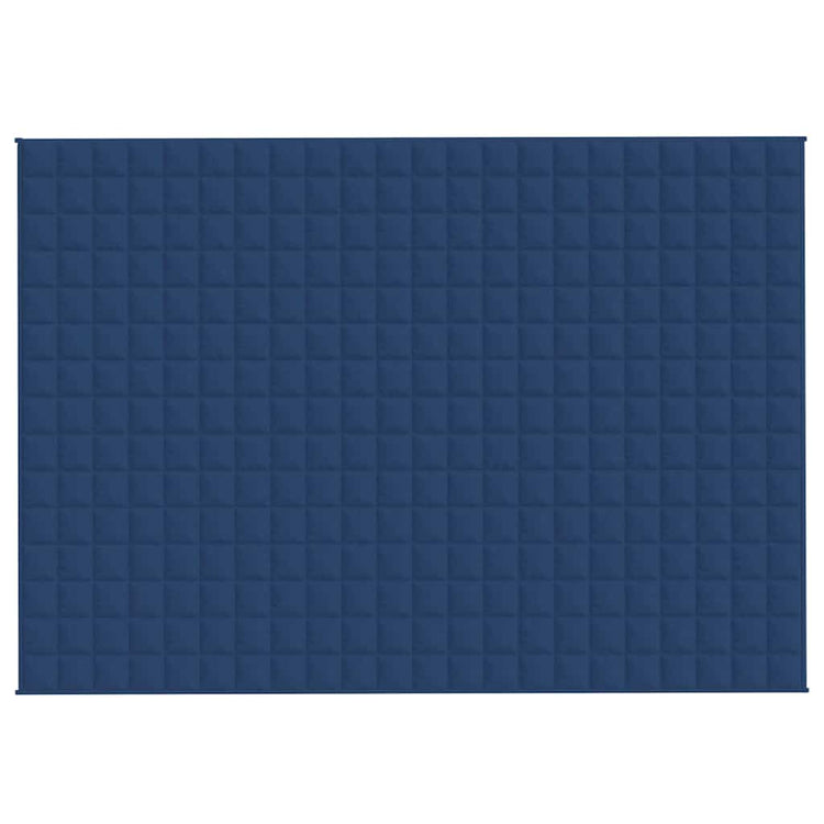 VIDAXL FAIBLAGE COUVERTURE 155X220 cm 7 kg de tissu bleu