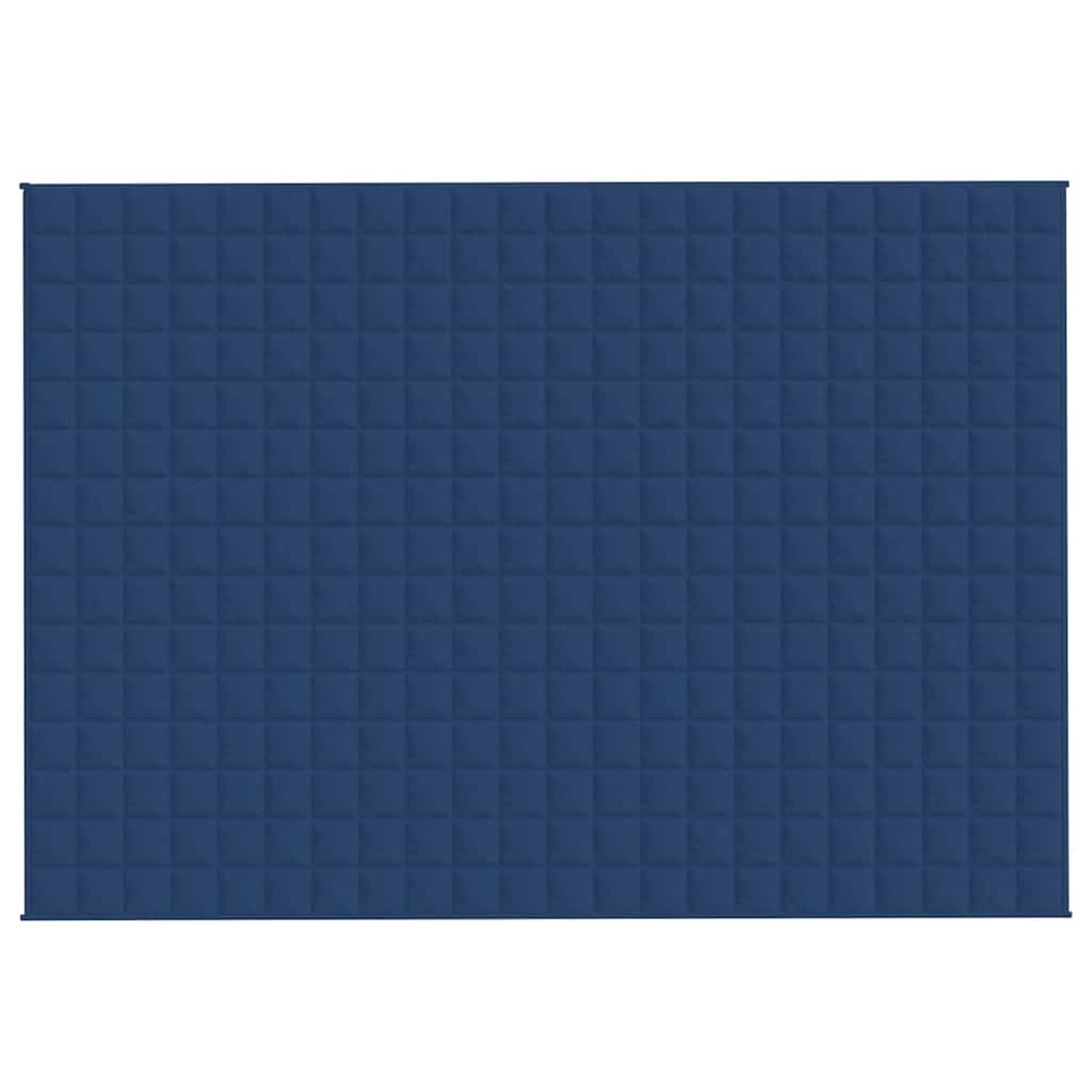 VIDAXL FAIBLAGE COUVERTURE 155X220 cm 11 kg de tissu bleu