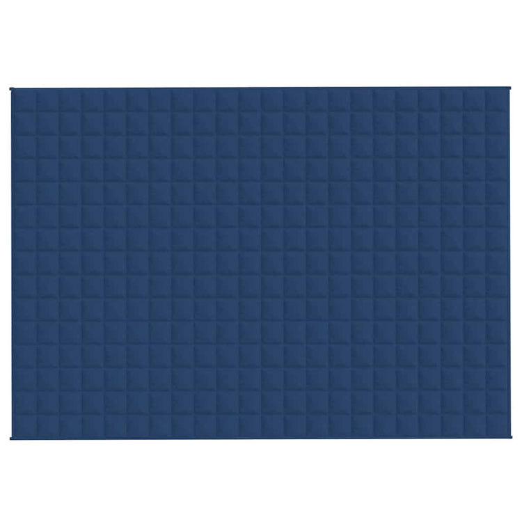 VIDAXL FAIBLAGE COUVERTURE 155X220 cm 11 kg de tissu bleu