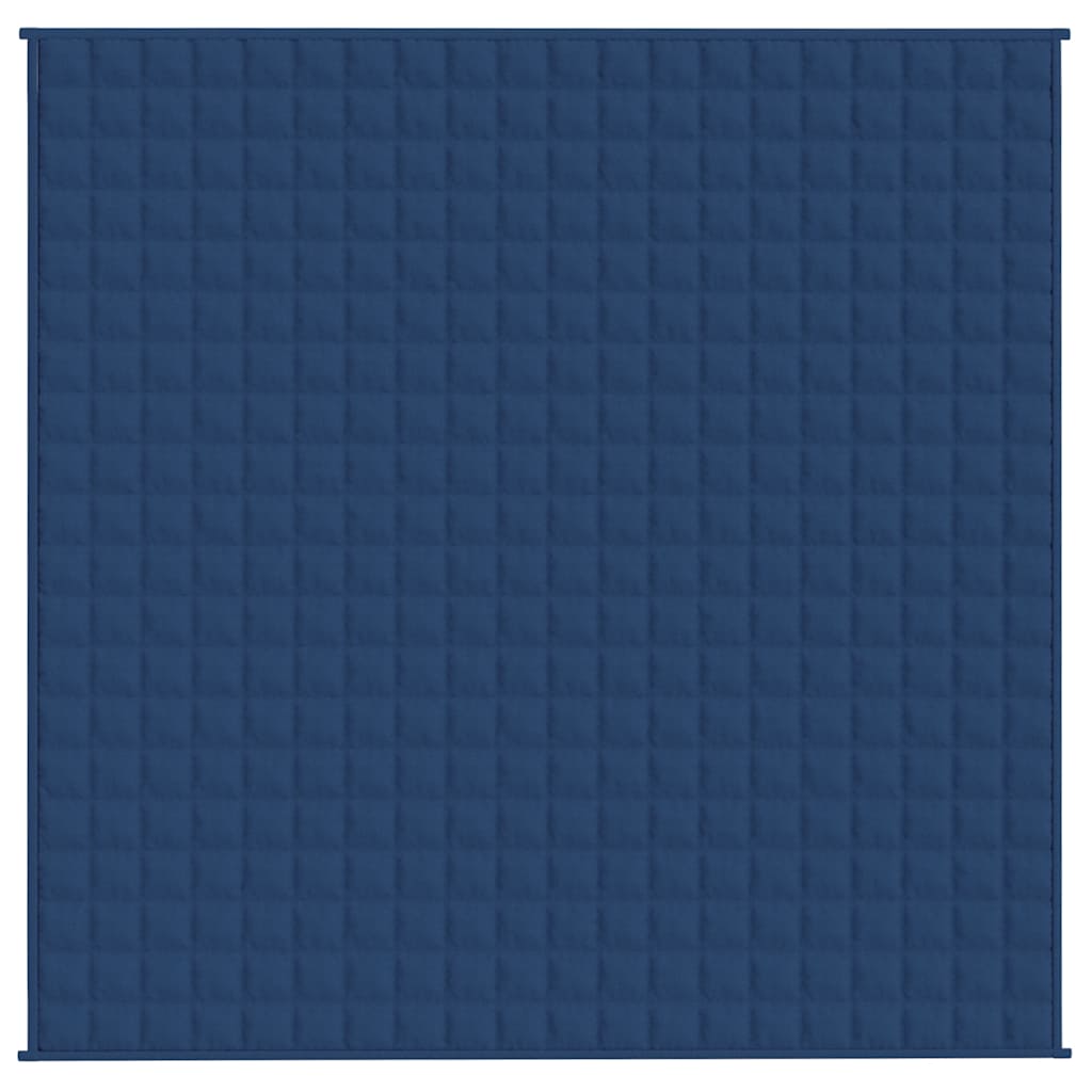 VIDAXL FAIBLAGE COUVERTURE 200x200 cm 9 kg de tissu bleu