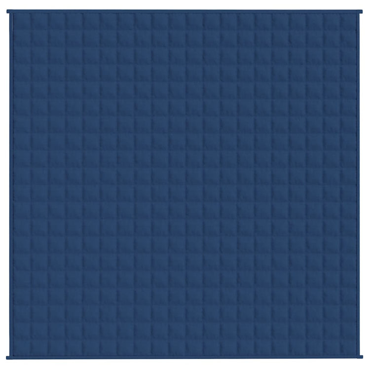 VIDAXL FAIBLAGE COUVERTURE 200x200 cm 9 kg de tissu bleu