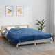 VIDAXL FAIBLAGE COUVERTURE 200x200 cm 9 kg de tissu bleu