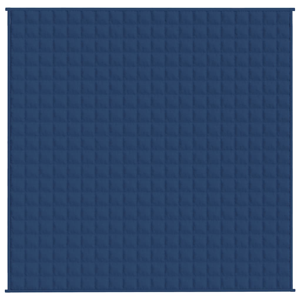 VIDAXL FAIBLAGE COUVERTURE 200x200 cm 13 kg de tissu bleu
