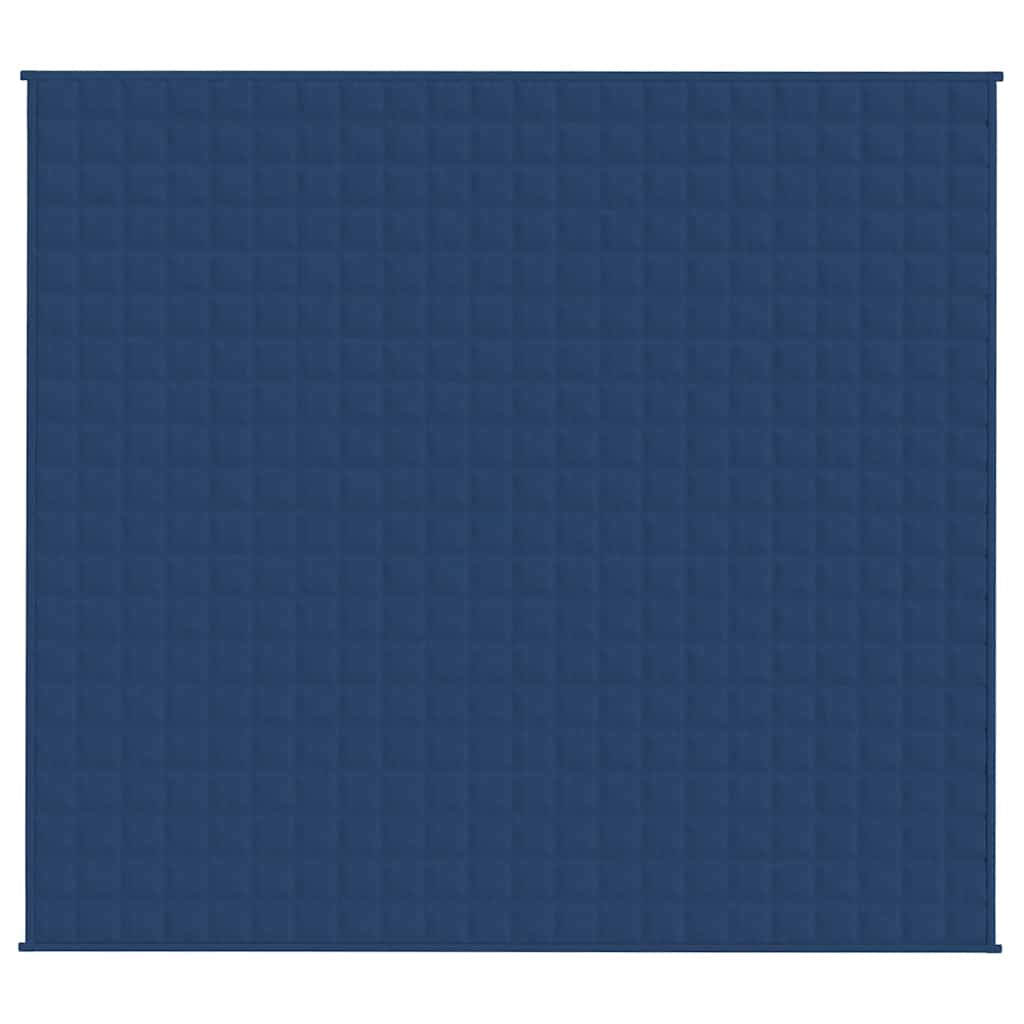 VIDAXL FAIBLAGE COUVERTURE 200X225 cm 9 kg de tissu bleu