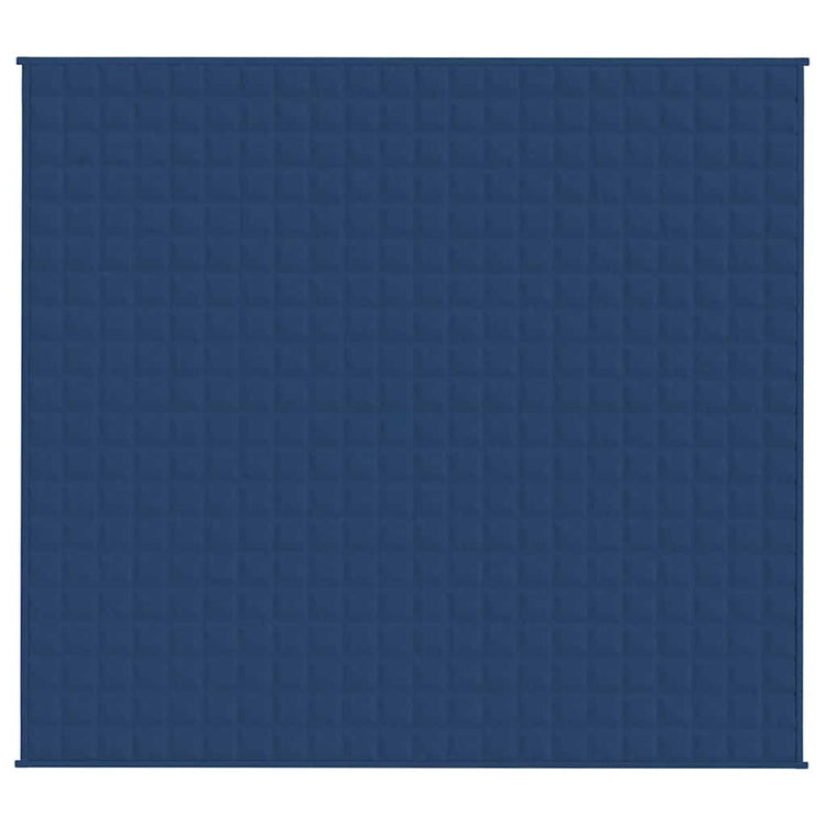 VIDAXL FAIBLAGE COUVERTURE 200X225 cm 9 kg de tissu bleu