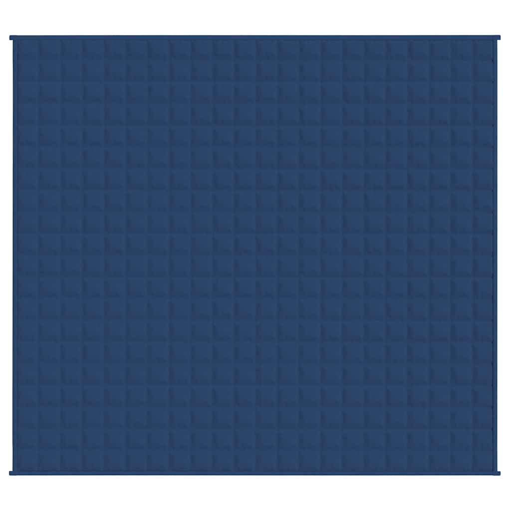 VIDAXL FAIBLAGE COUVERTURE 220X235 cm 15 kg de tissu bleu