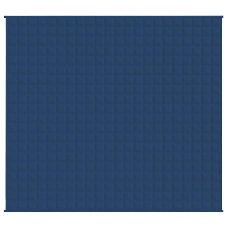 VIDAXL FAIBLAGE COUVERTURE 220X235 cm 15 kg de tissu bleu
