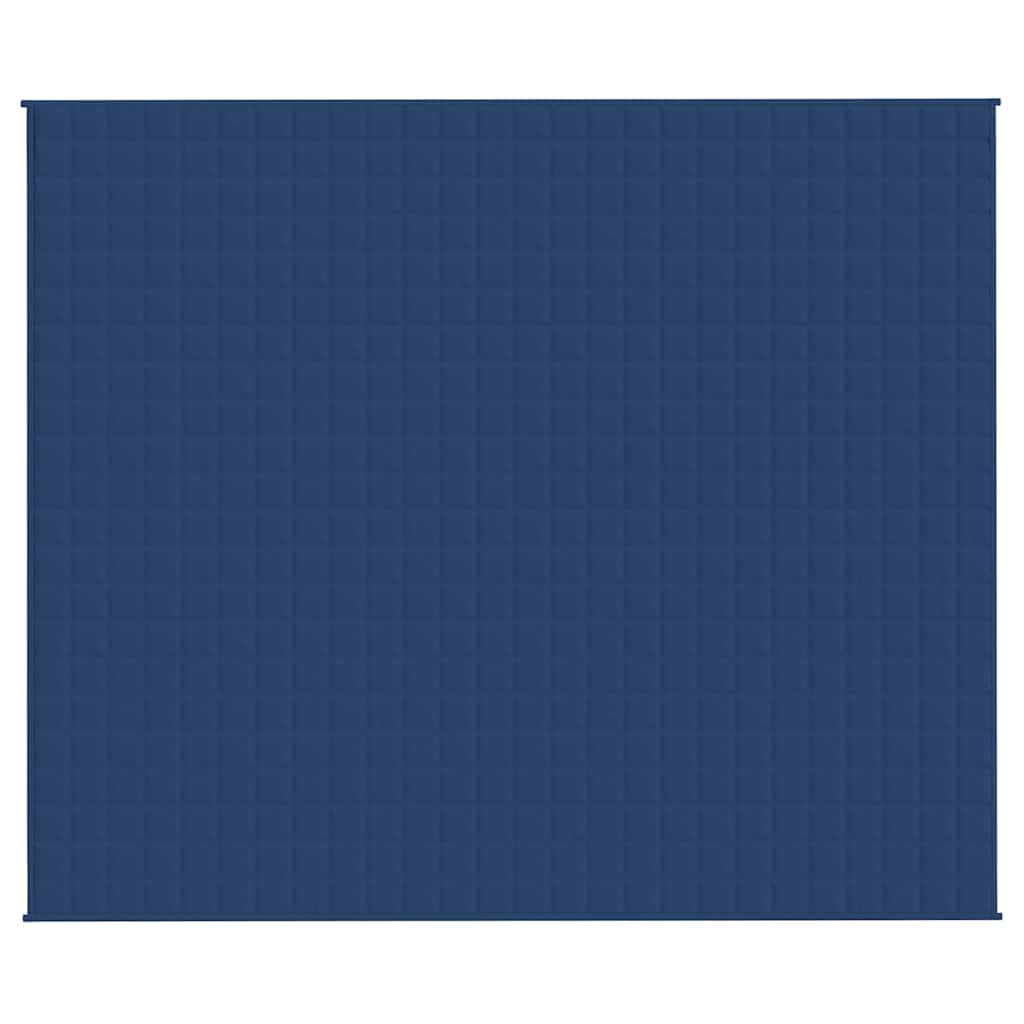 VIDAXL FAIBLAGE COUVERTURE 220X260 cm 11 kg de tissu bleu