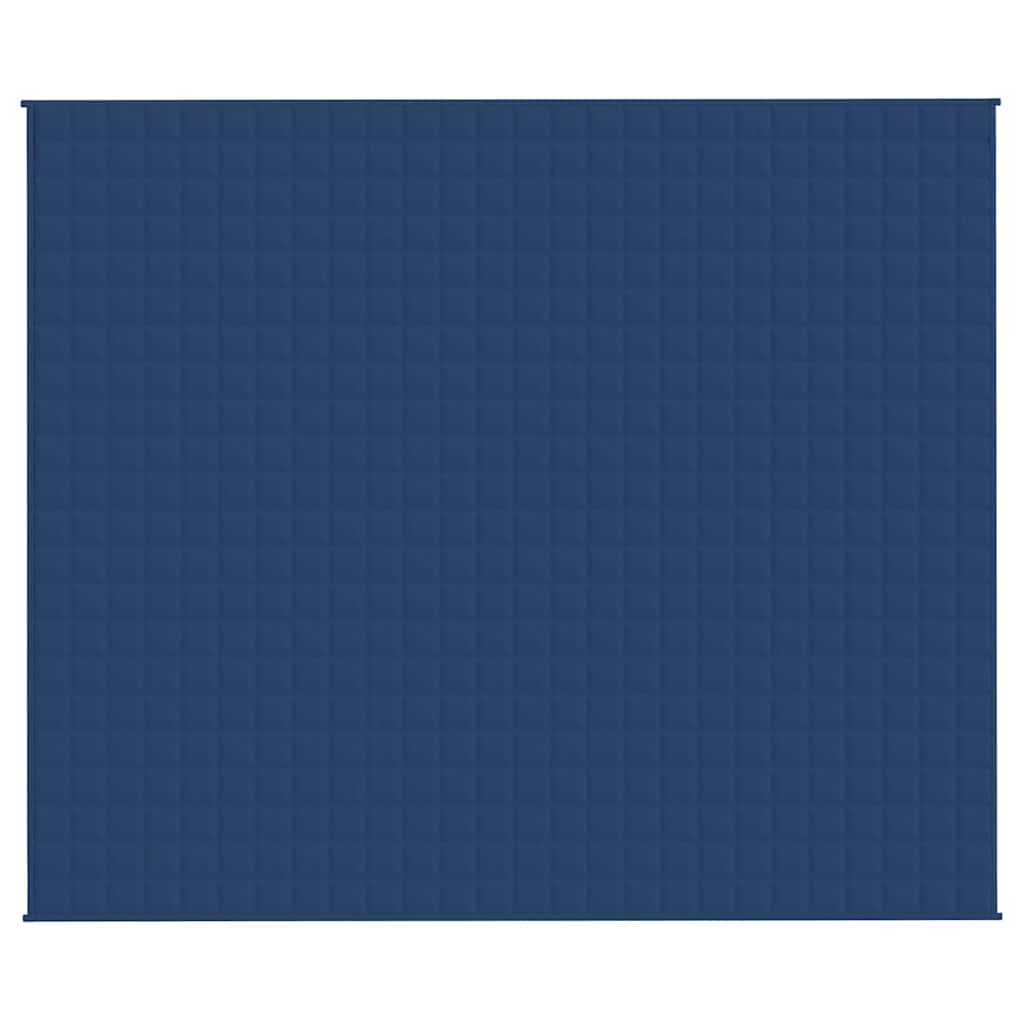 VIDAXL FAIBLAGE COUVERTURE 220X260 cm 15 kg de tissu bleu