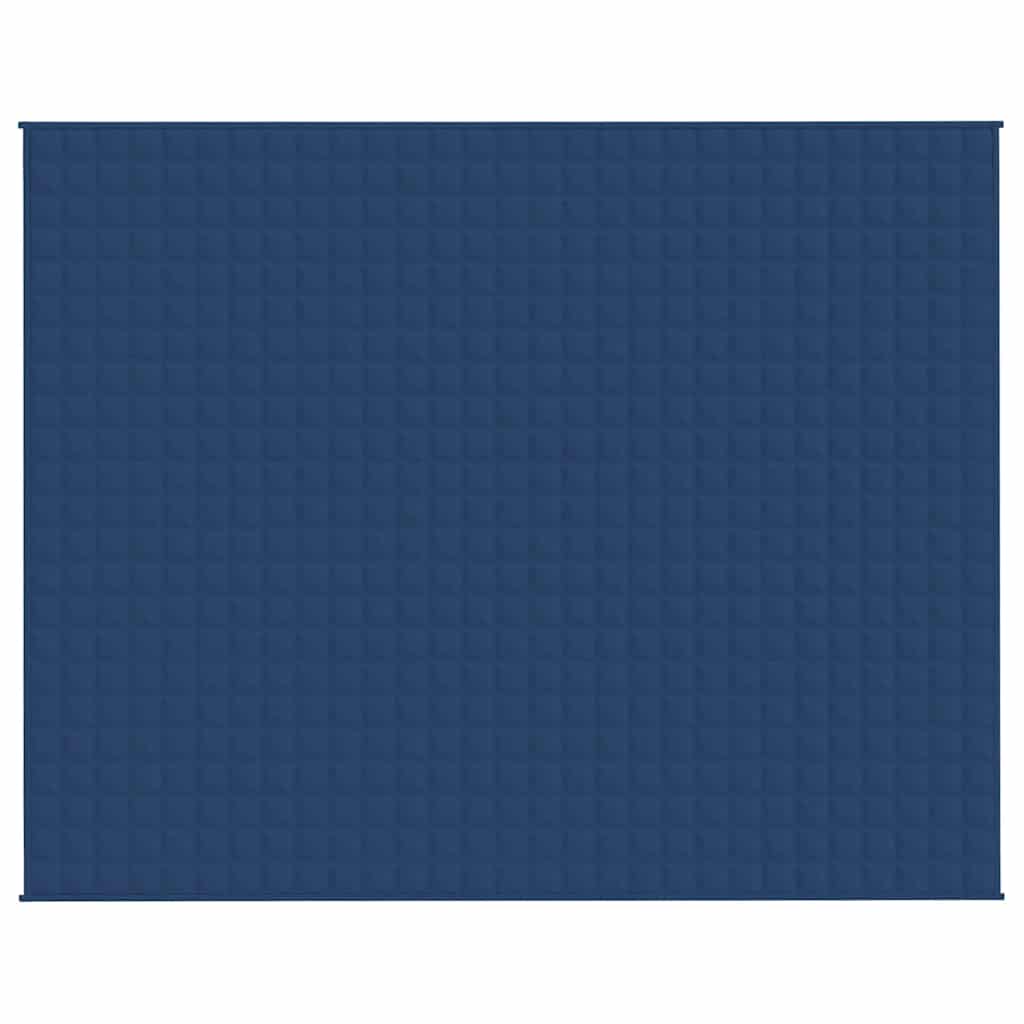 VIDAXL FAIBLAGE COUVERTURE 235x290 cm 11 kg de tissu bleu