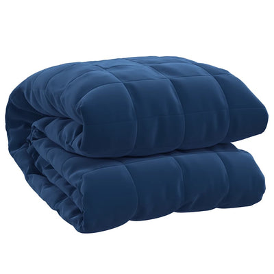 VIDAXL FAIBLAGE COUVERTURE 235x290 cm 15 kg de tissu bleu