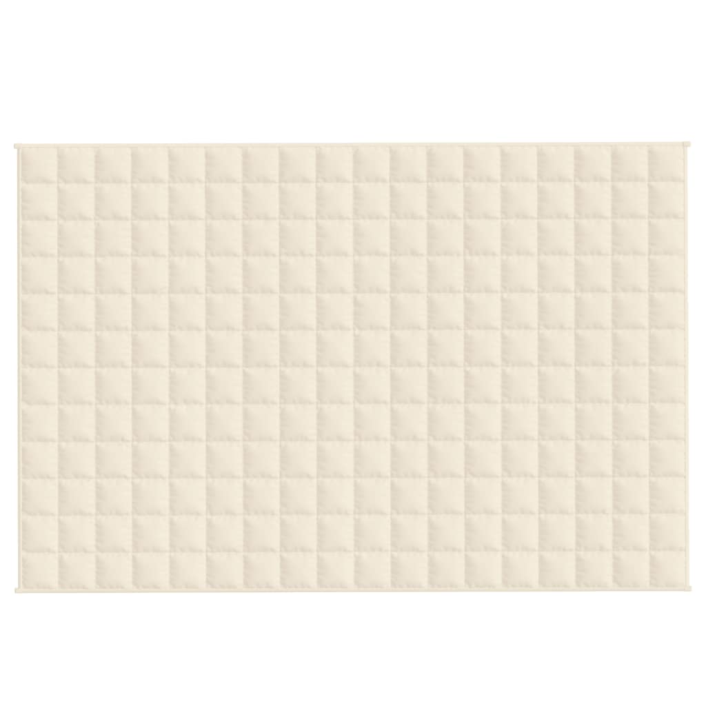 VIDAXL FAIBLAGE COUVERTURE 120x180 cm 5 kg Tissu léger Crème
