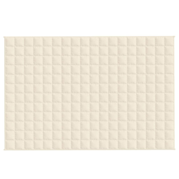 VIDAXL FAIBLAGE COUVERTURE 120x180 cm 5 kg Tissu léger Crème