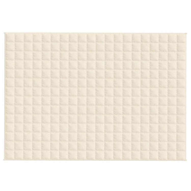 VIDAXL FAIBLAGE COUVERTURE 138X200 cm 6 kg de crème légère en tissu -colore