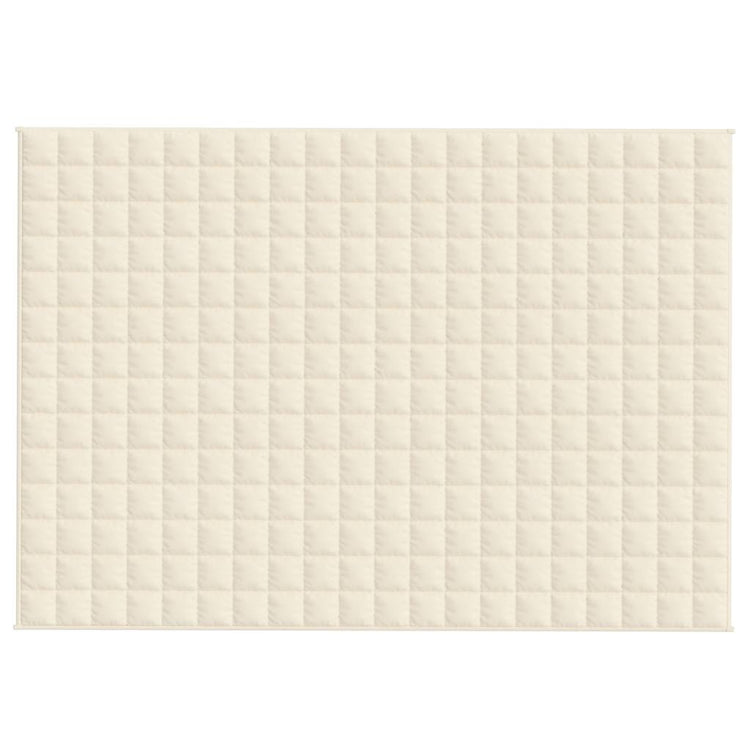 VIDAXL FAIBLAGE COUVERTURE 138x200 cm 10 kg Tissu léger Crème