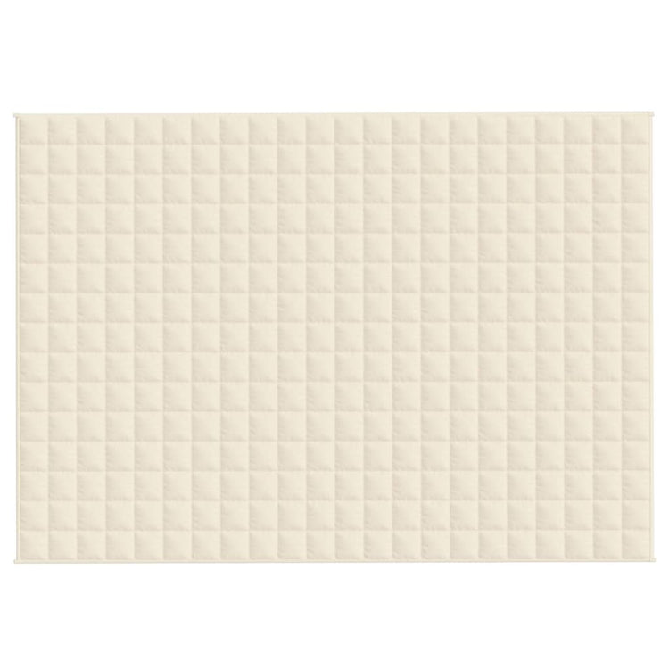VIDAXL FAIBLAGE COUVERTURE 155X220 CM 7 kg Tissu Light Cream -Colored