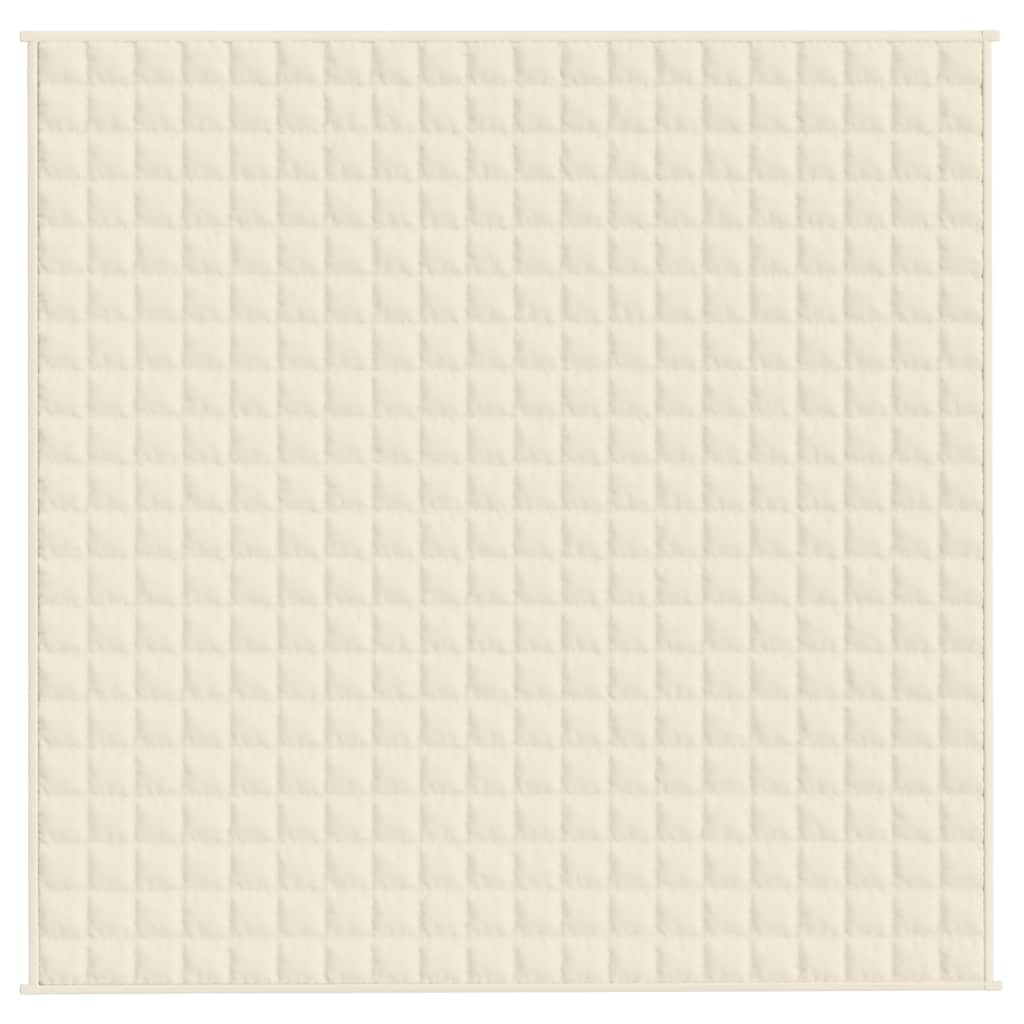 Vidaxl Faibleage Couverture 200x200 cm 9 kg de crème légère en tissu -colore