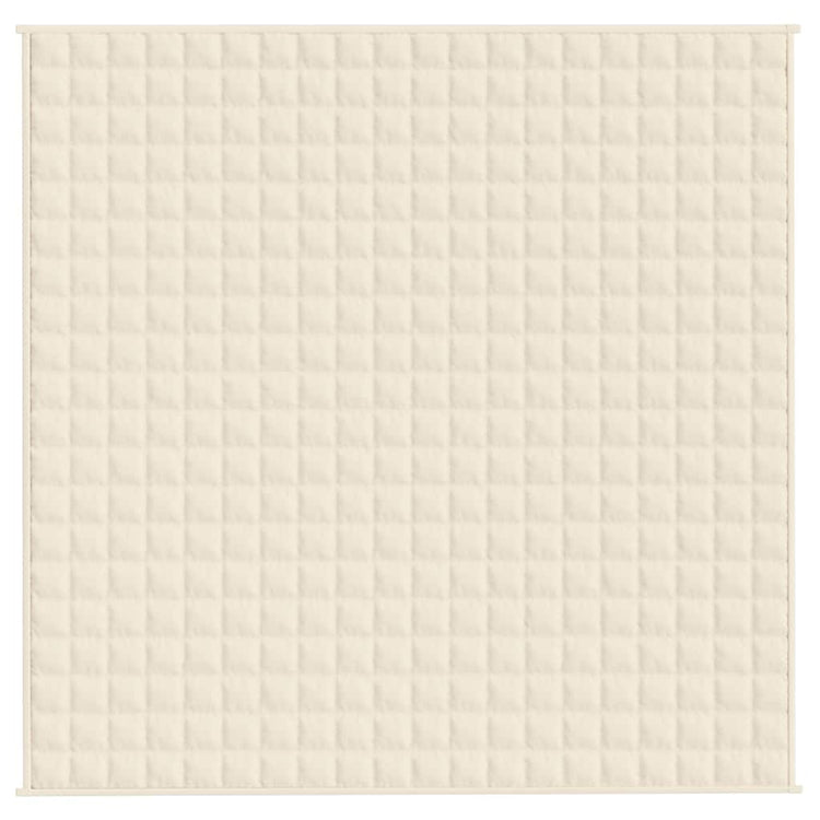Vidaxl Faibleage Couverture 200x200 cm 9 kg de crème légère en tissu -colore