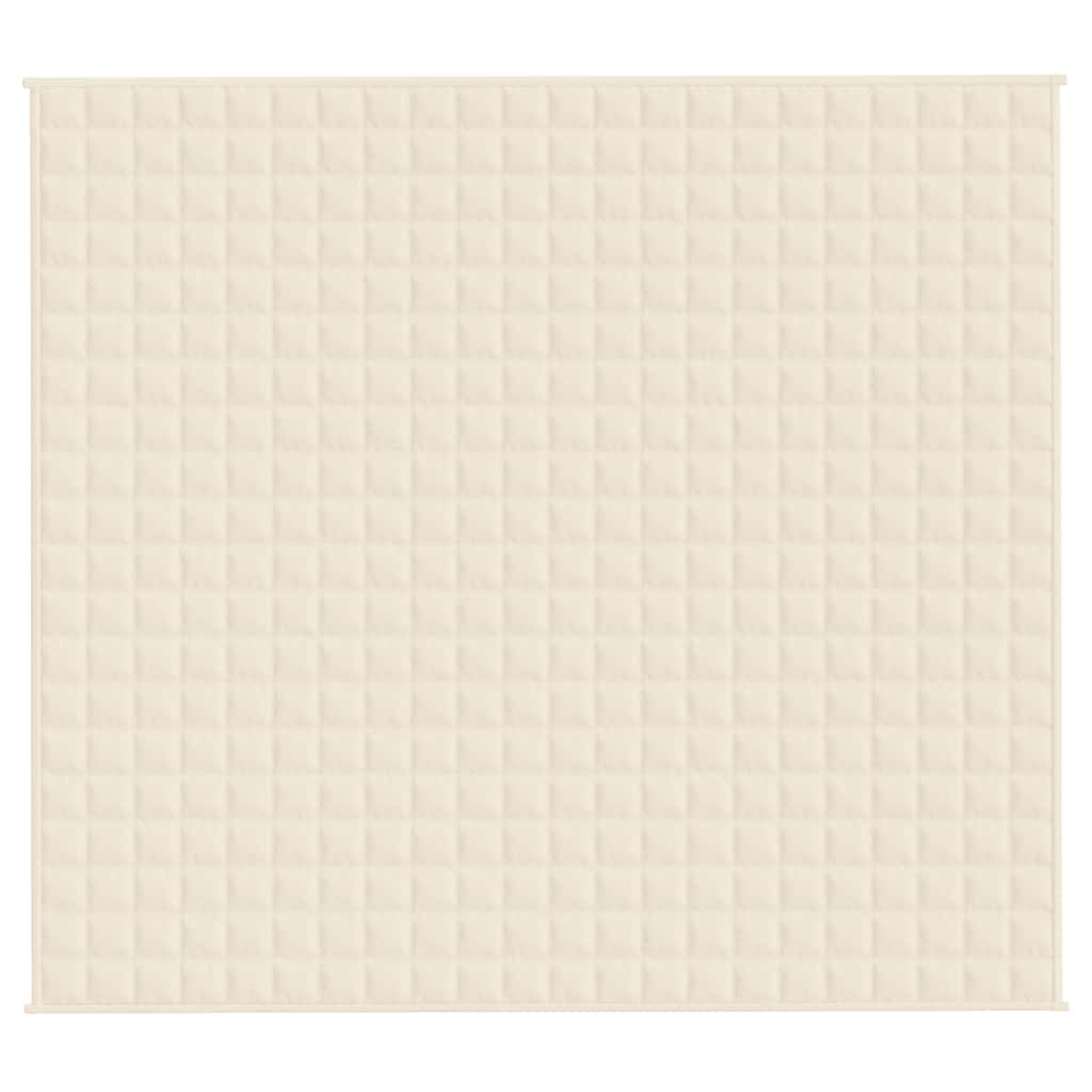 Vidaxl Faibleage Couverture 200x225 cm 9 kg Tissu léger Crème