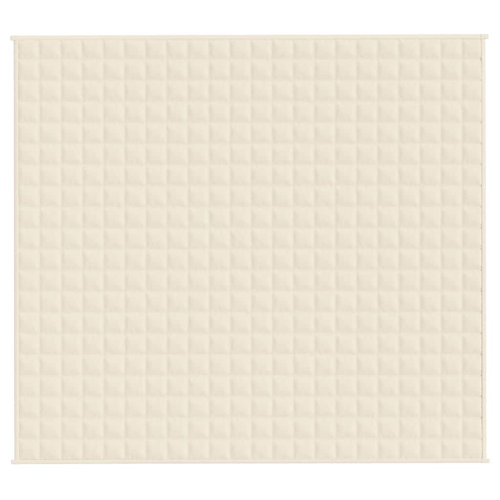 Vidaxl Faibleage Couverture 200x225 cm 13 kg Tissu léger Crème